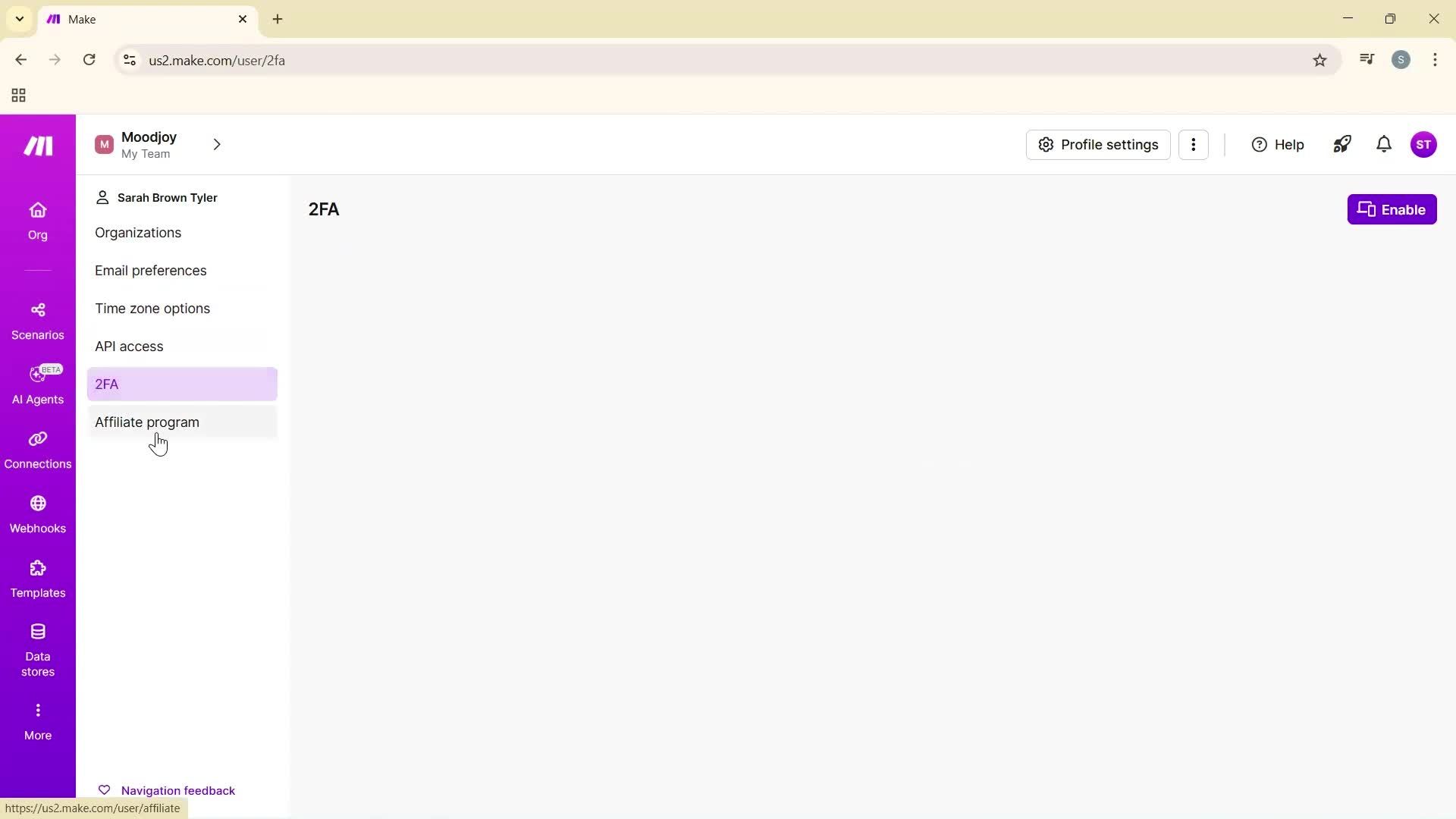 Updating your profile screenshot