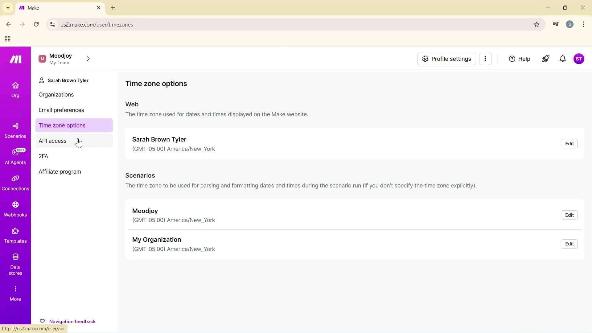 Updating your profile screenshot