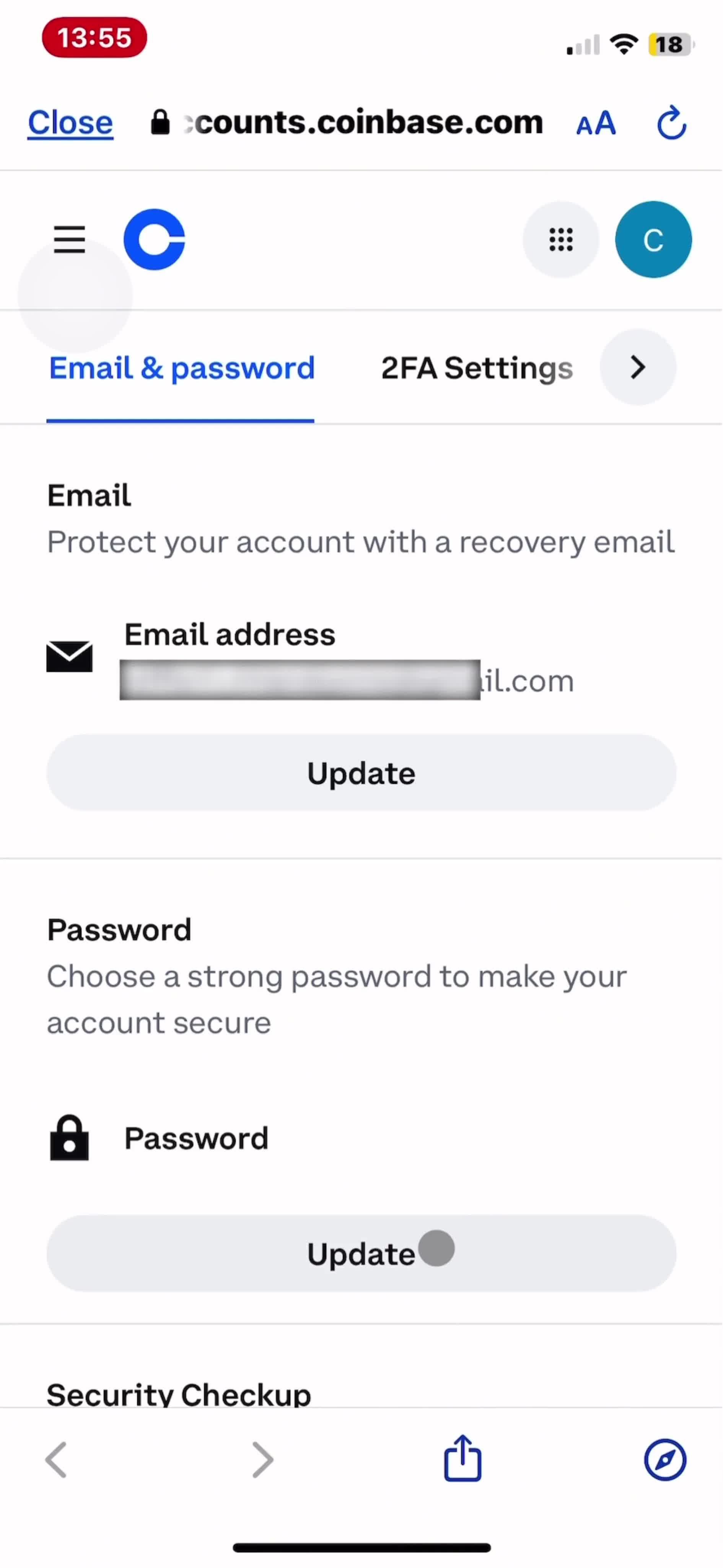 Changing password on Coinbase video thumbnail