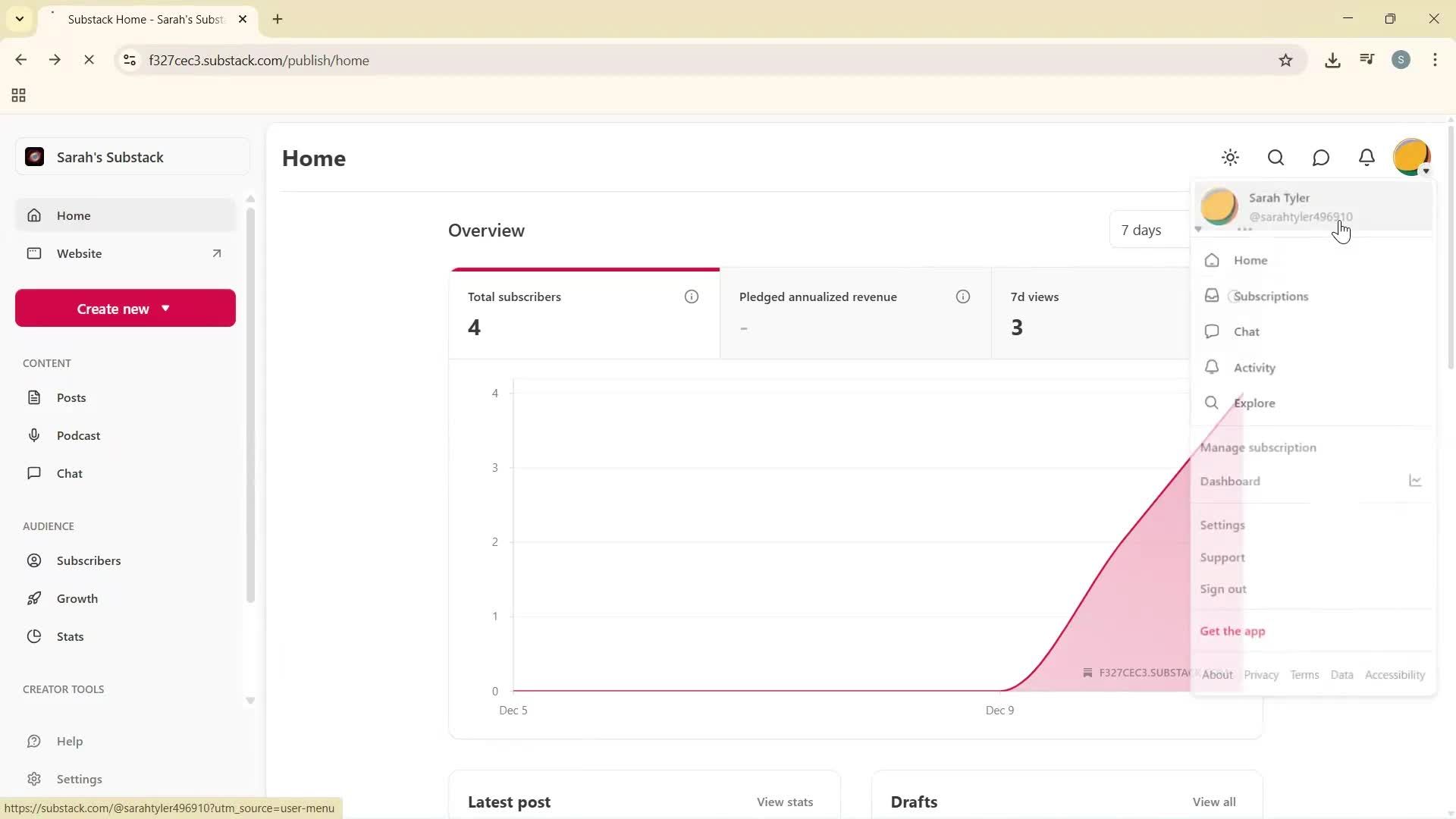 Updating your profile screenshot