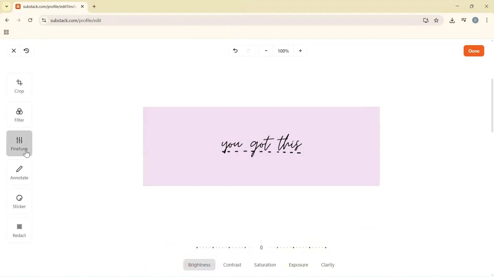 Updating your profile screenshot