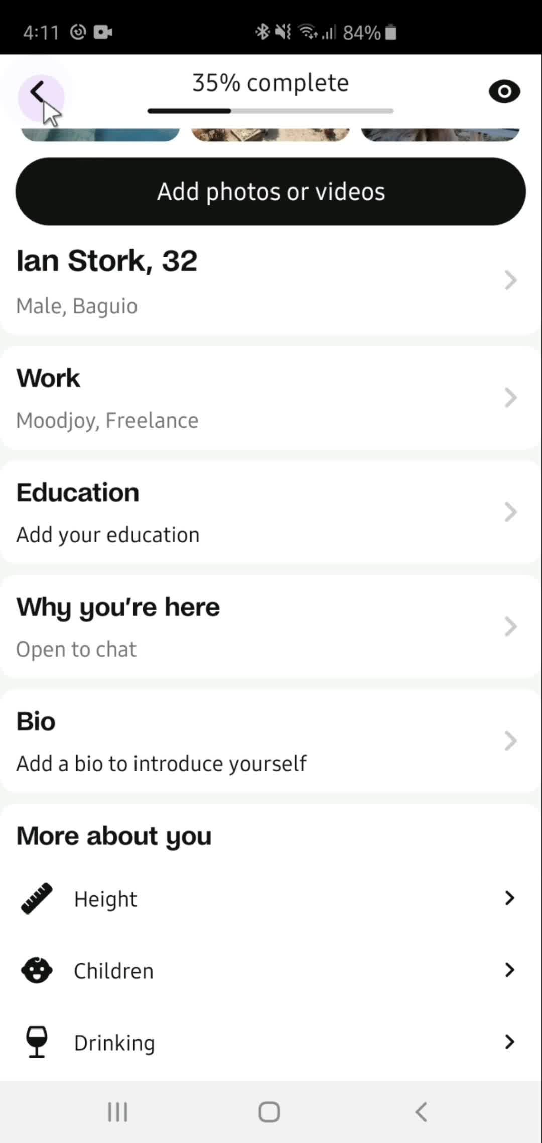 Updating your profile on Badoo video thumbnail