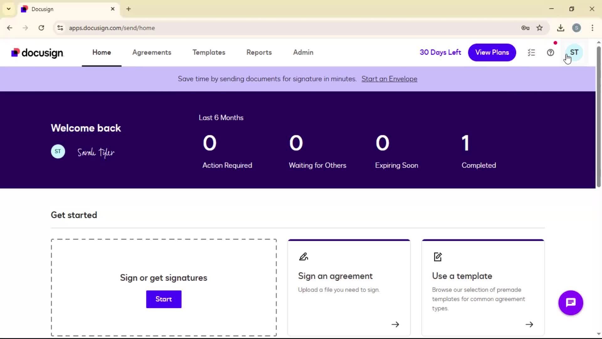 Updating your profile screenshot