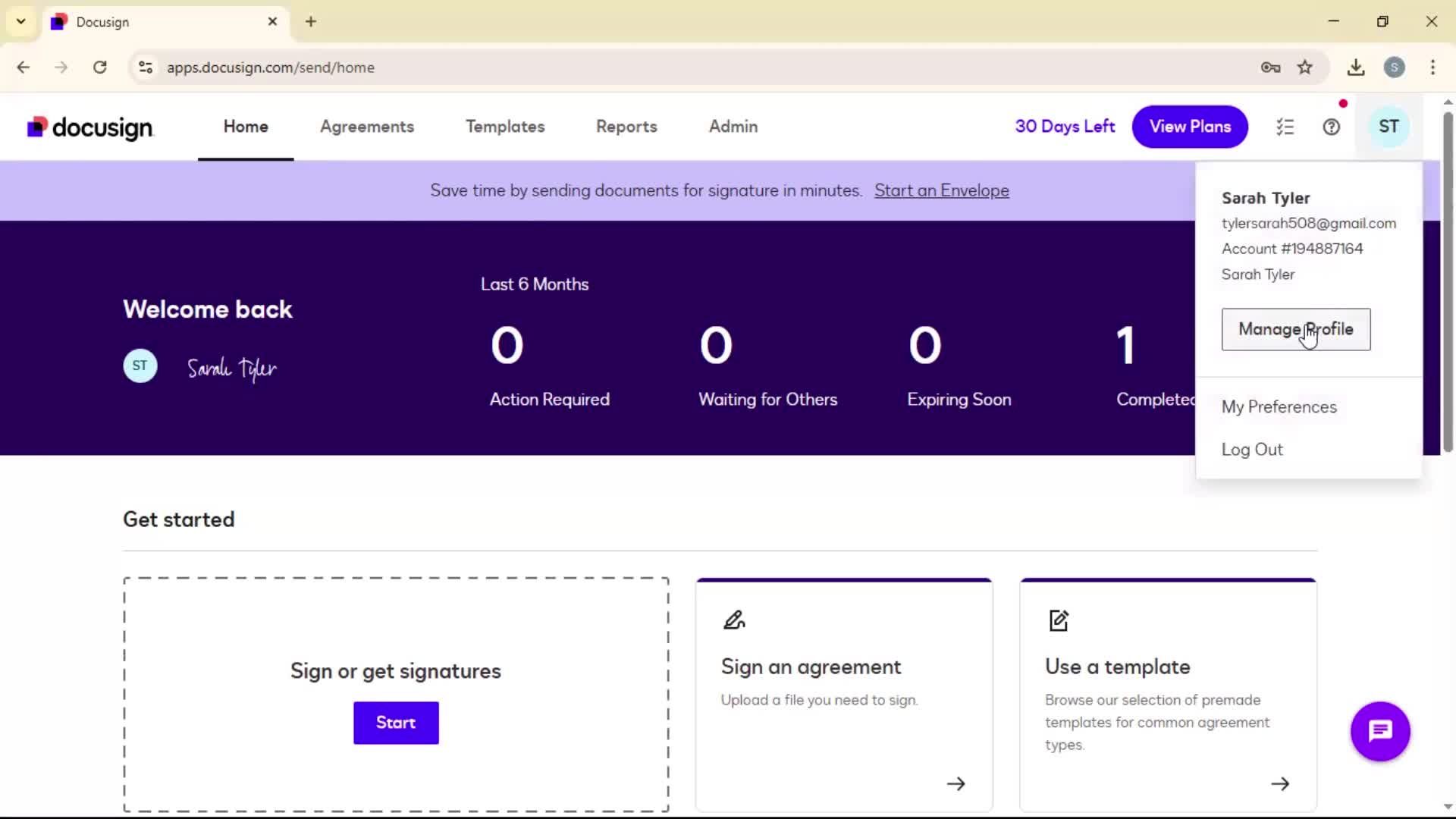 Updating your profile on Docusign video thumbnail