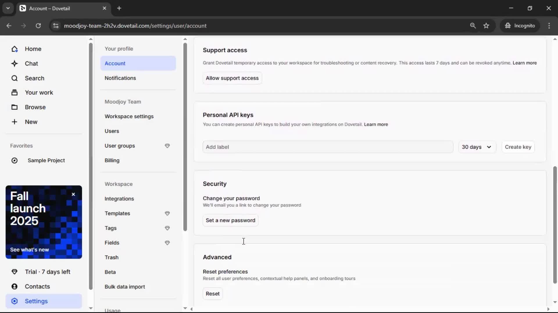 Updating your profile screenshot