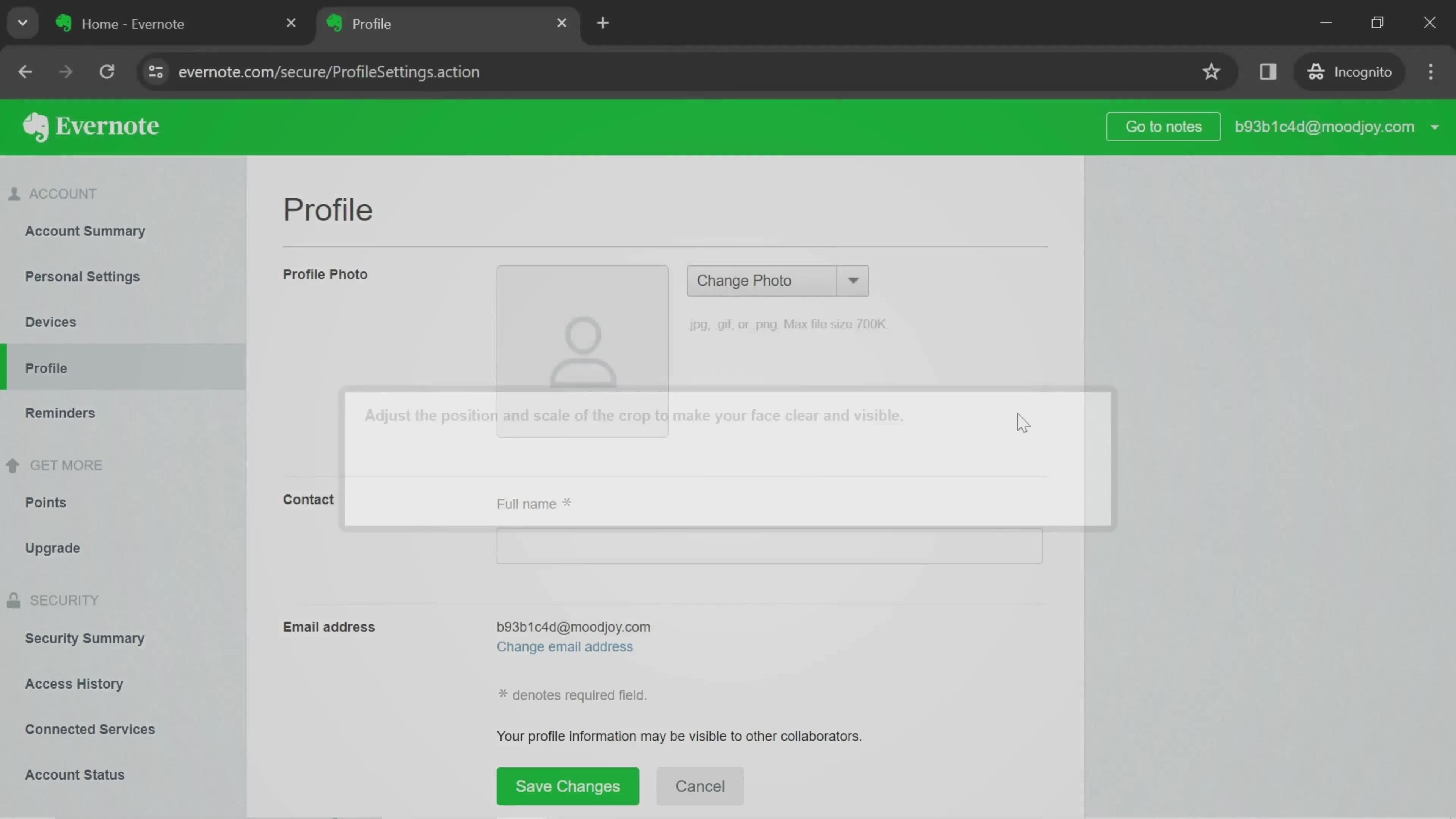 Updating your profile on Evernote video thumbnail