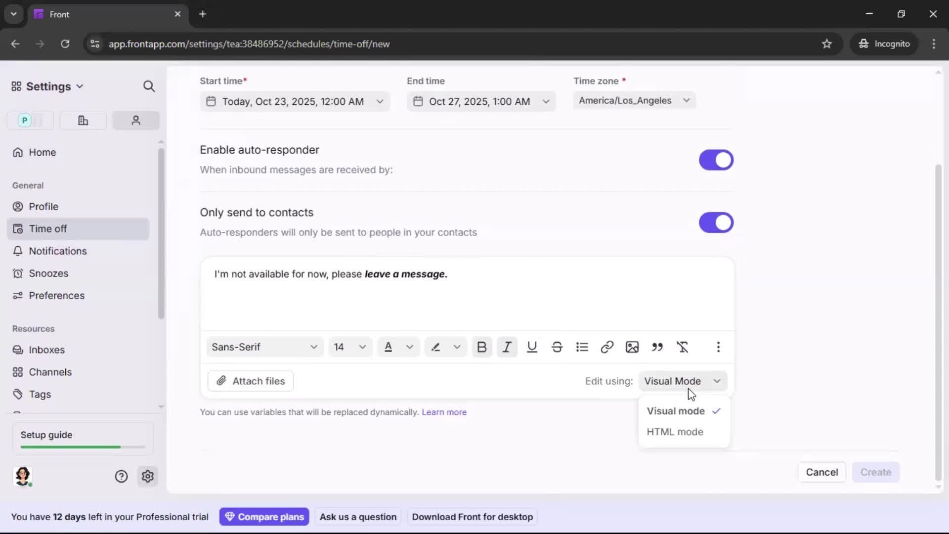 Updating your profile screenshot