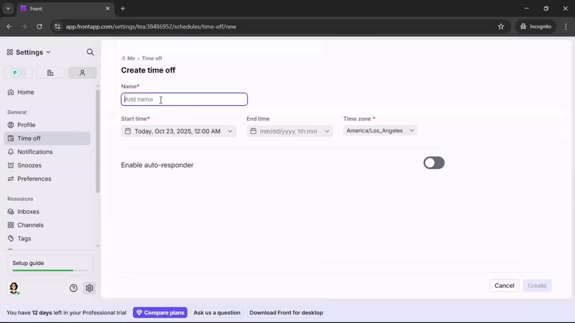 Updating your profile screenshot