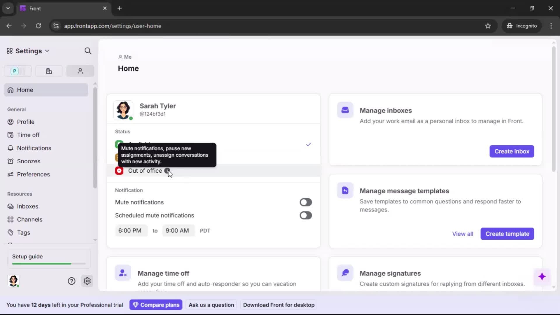 Updating your profile screenshot