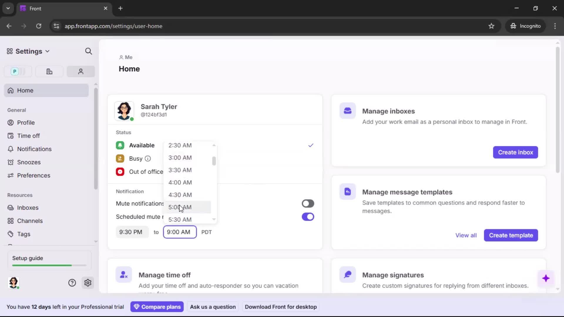 Updating your profile screenshot