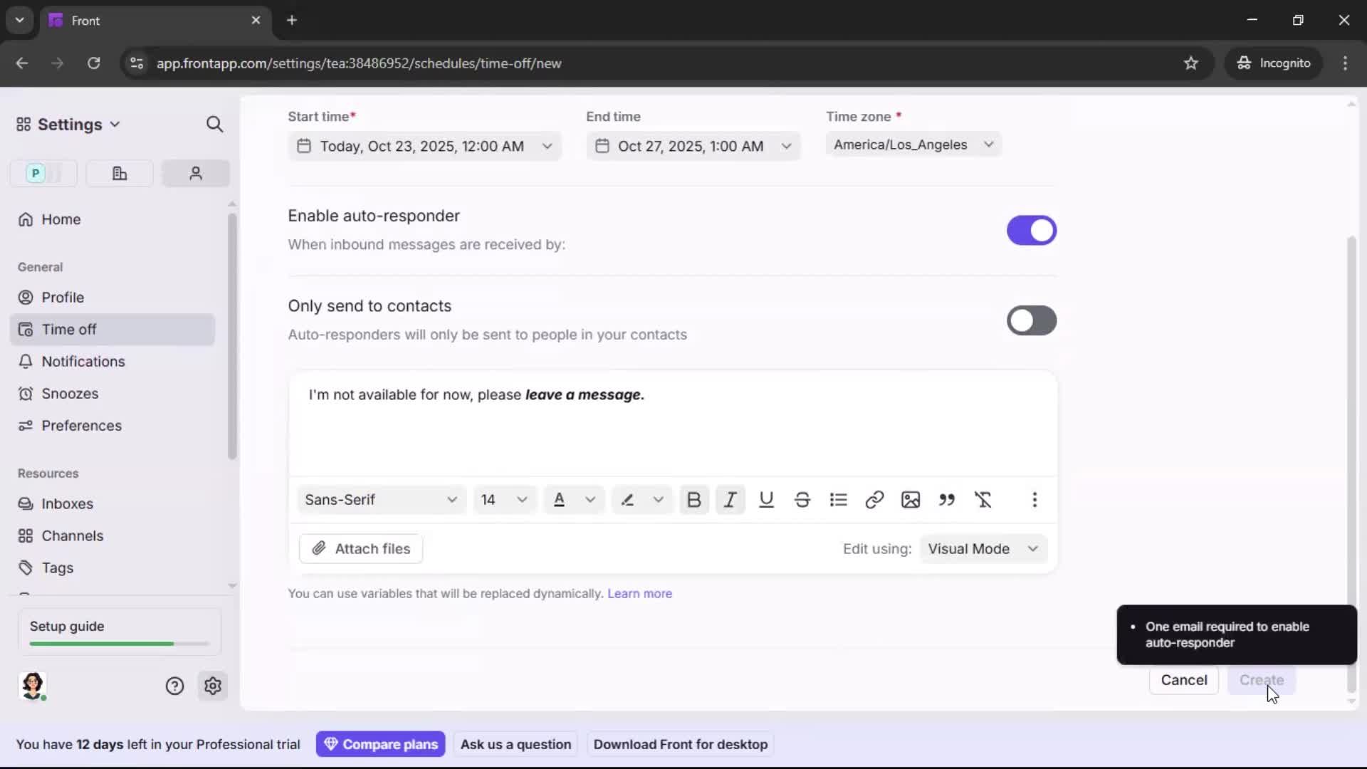 Updating your profile screenshot