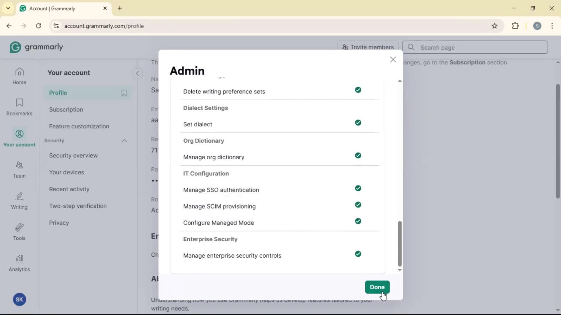 Updating your profile screenshot