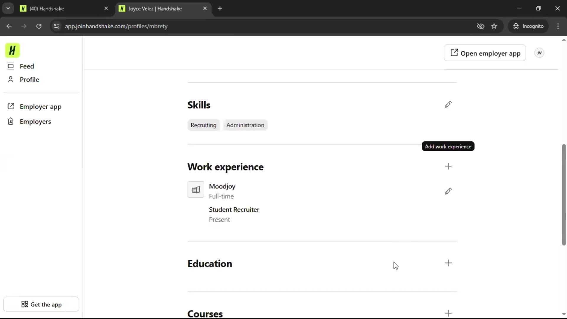 Updating your profile screenshot