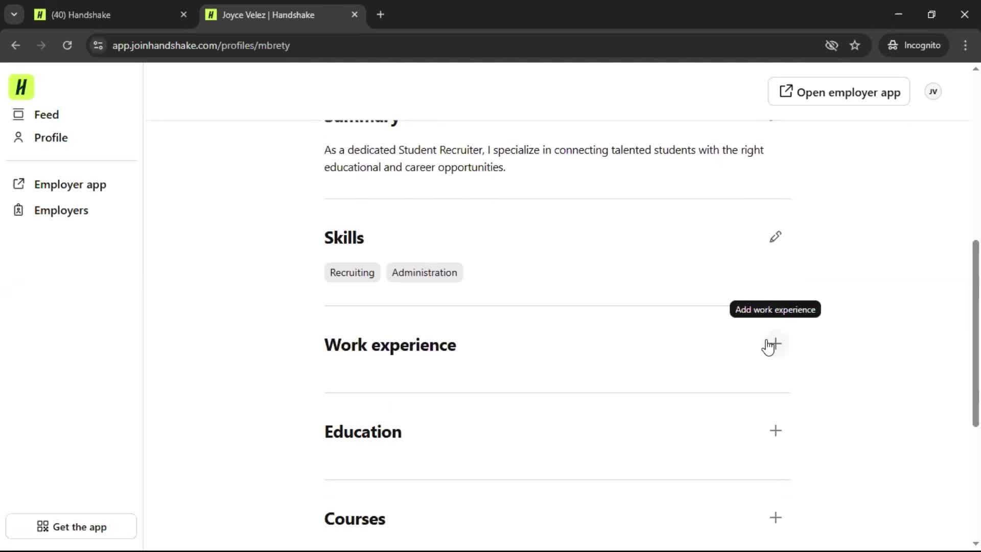 Updating your profile screenshot