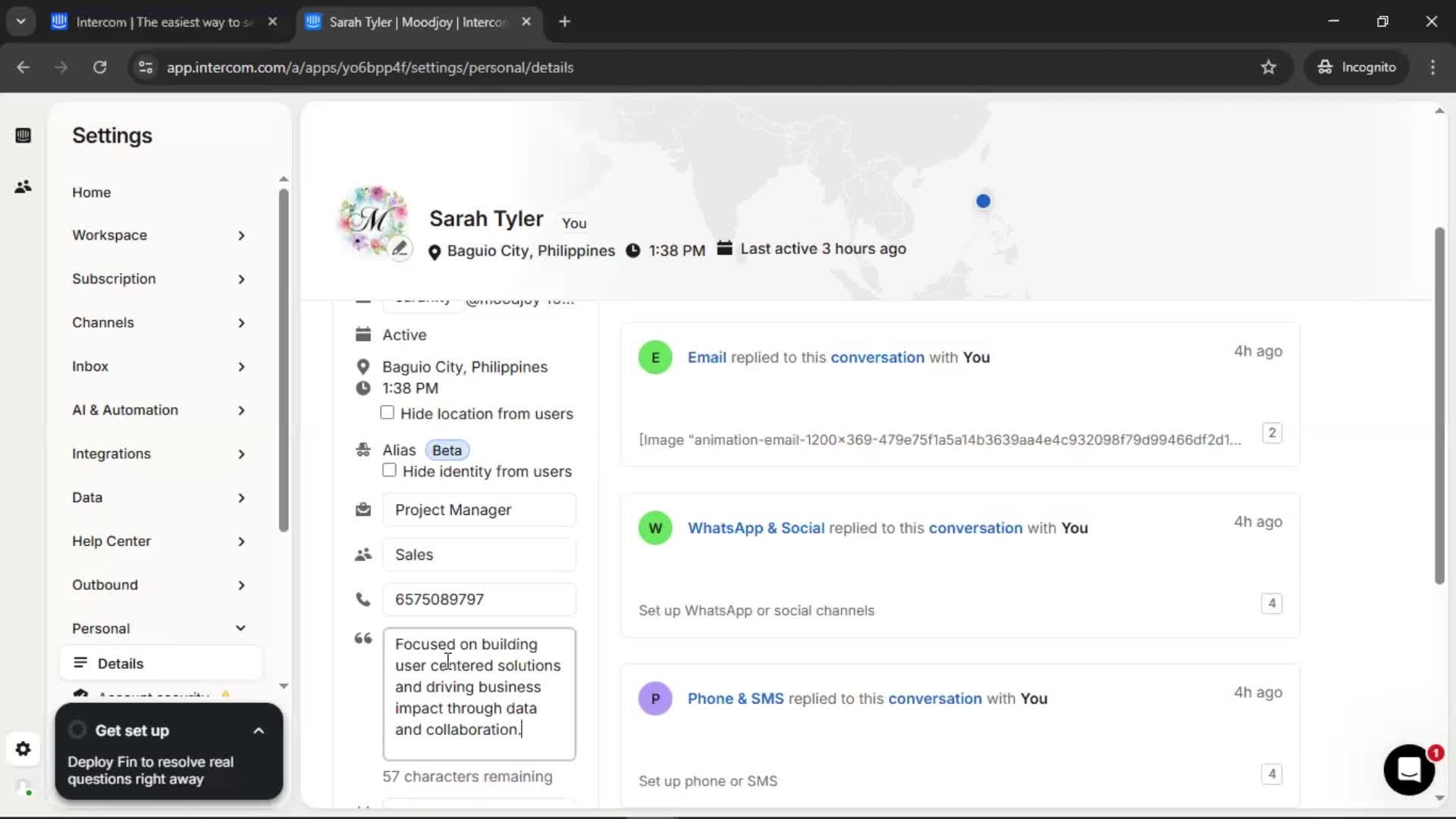 Updating your profile screenshot