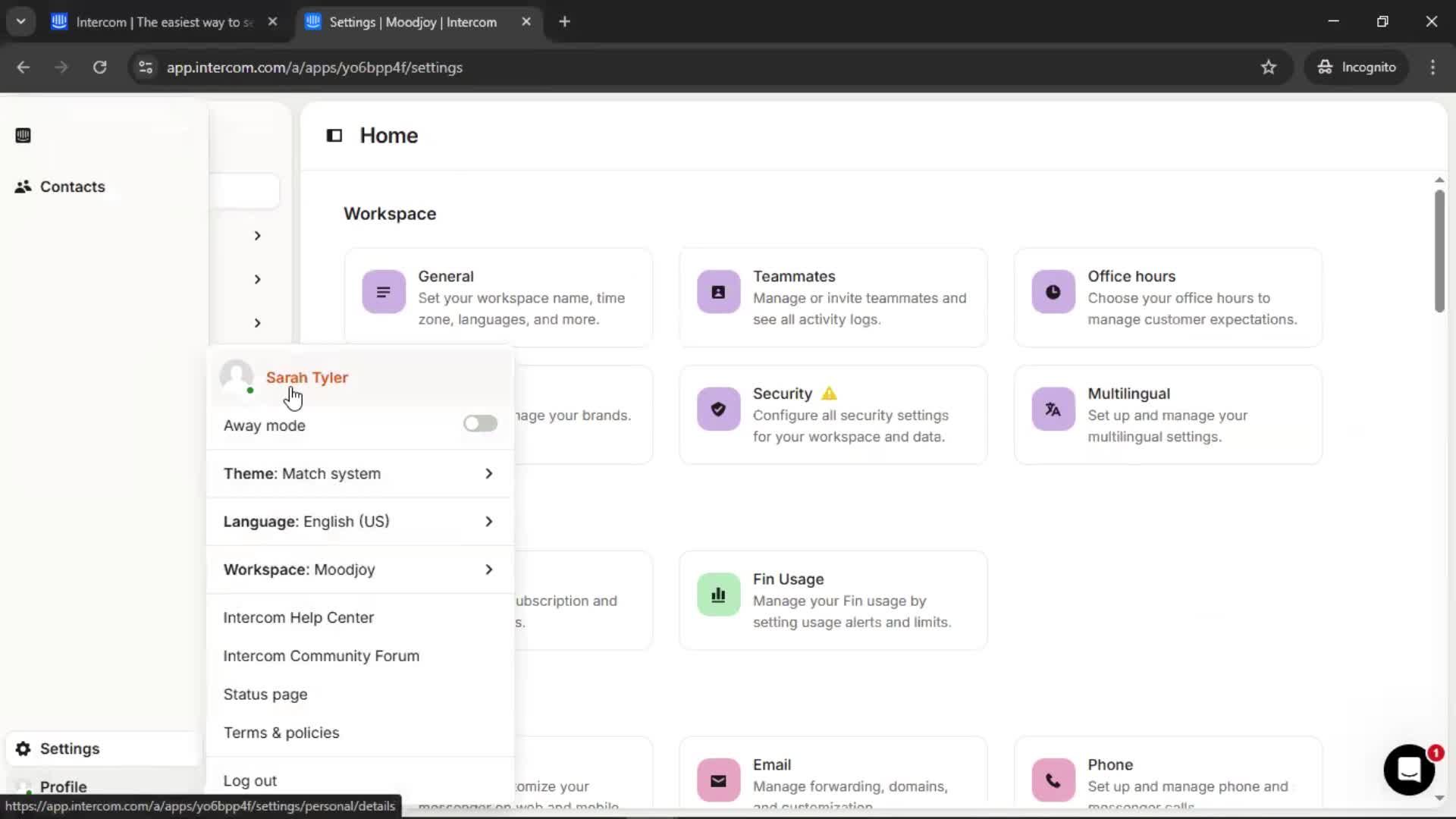 Updating your profile screenshot