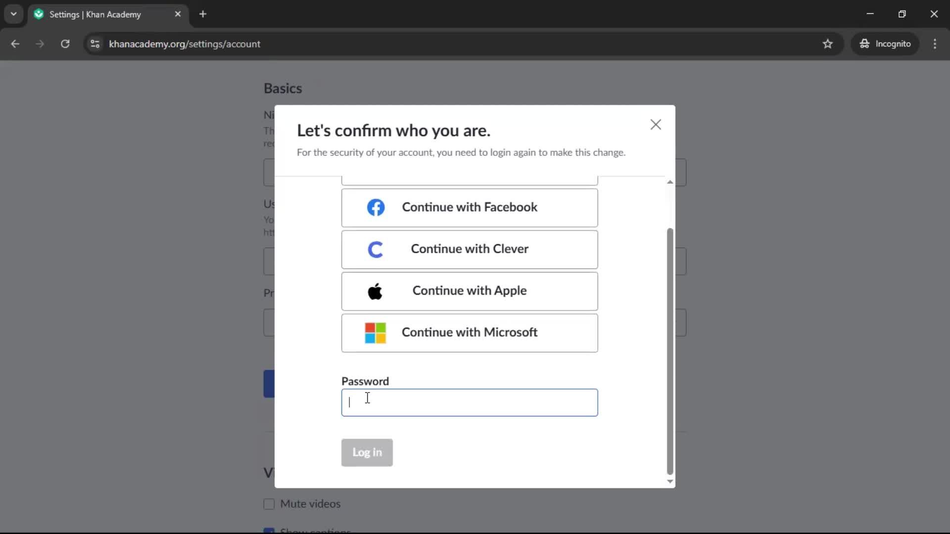 Updating your profile screenshot