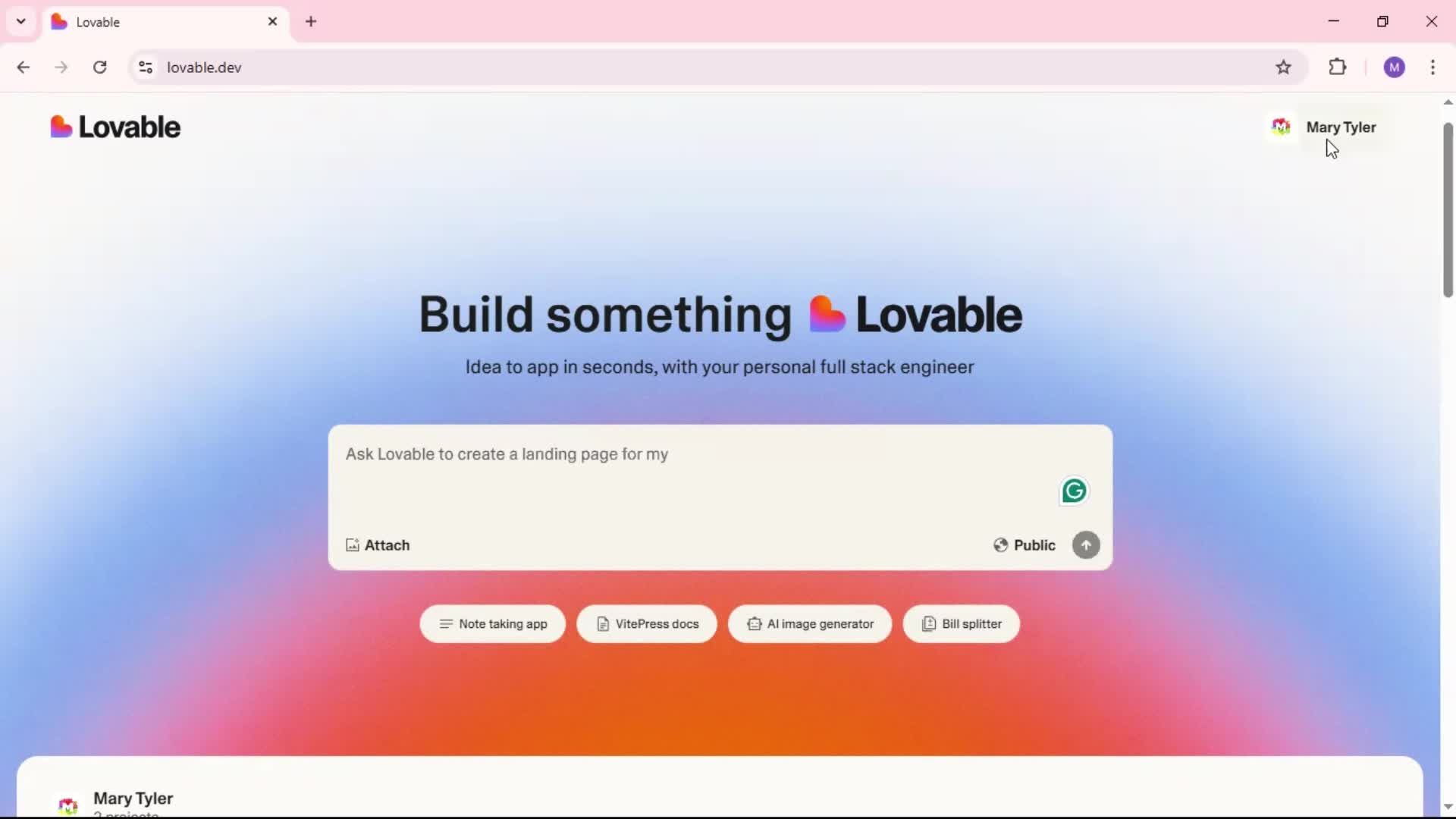 Updating your profile screenshot