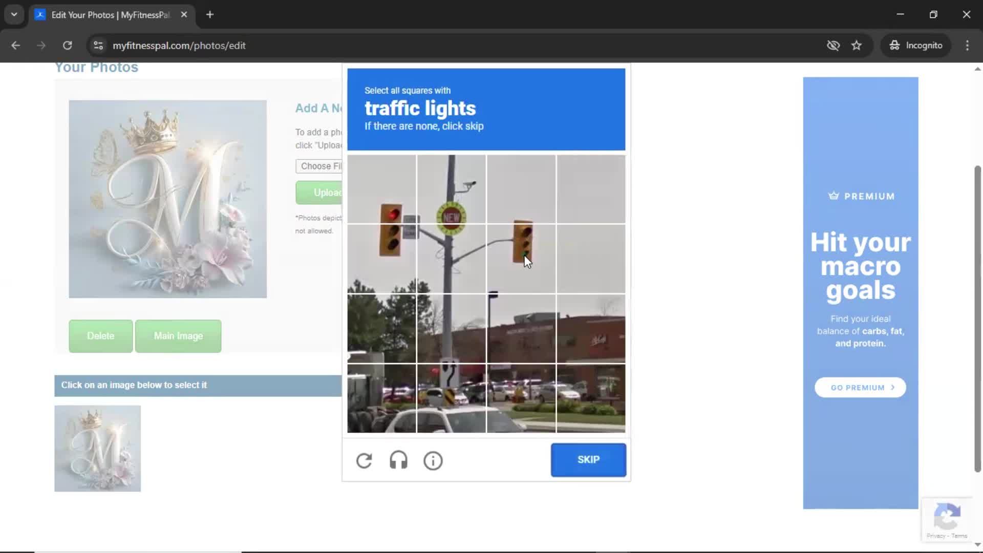 Updating your profile screenshot