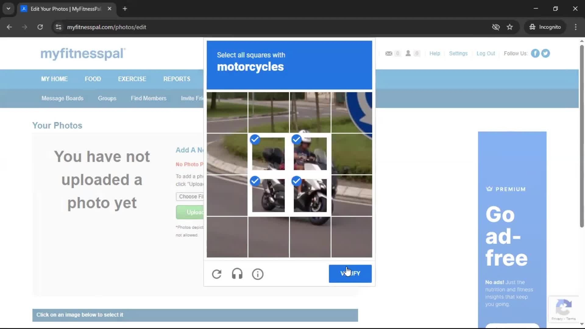 Updating your profile screenshot