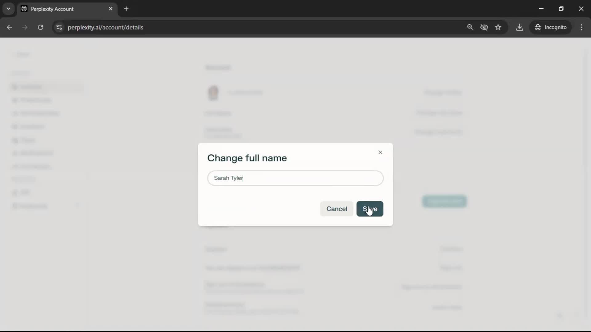 Updating your profile screenshot