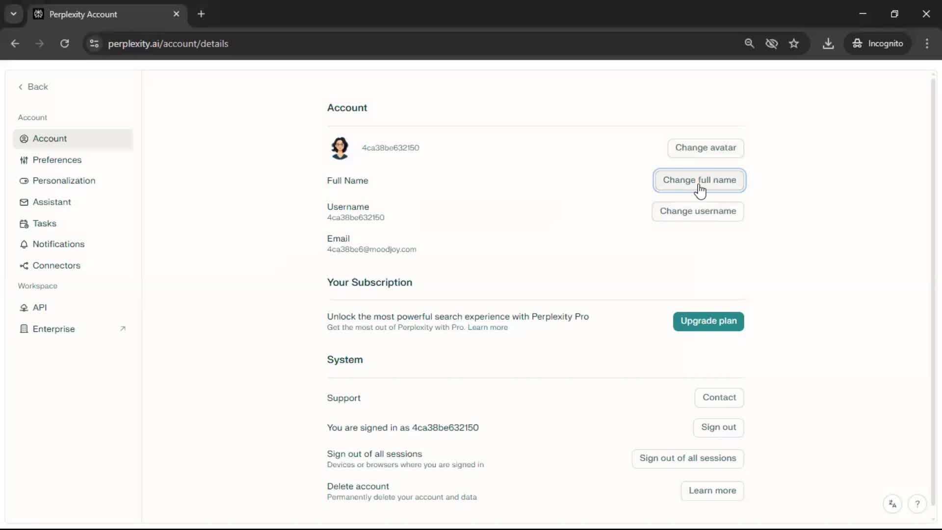 Updating your profile screenshot