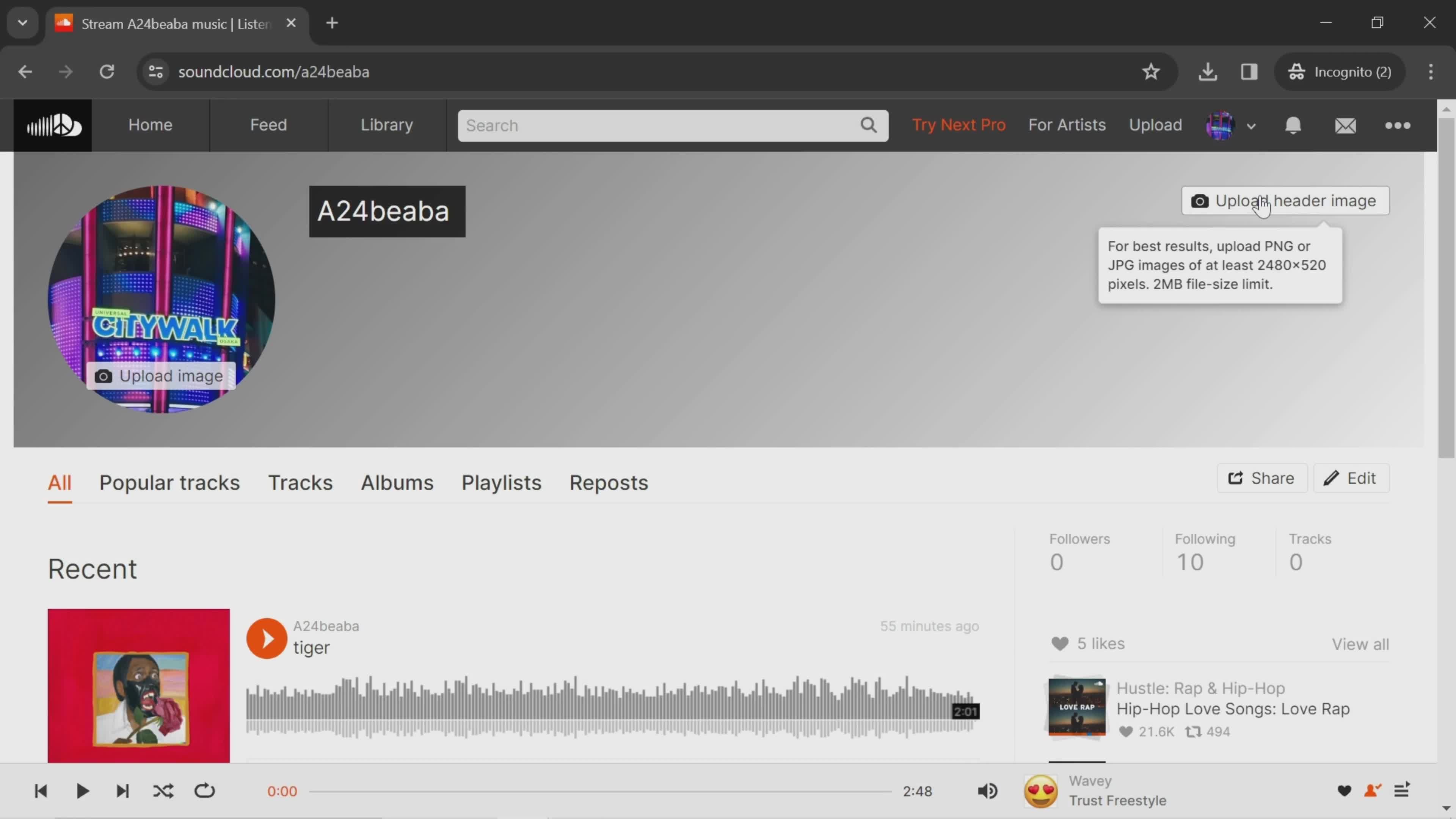 Updating your profile on SoundCloud video thumbnail