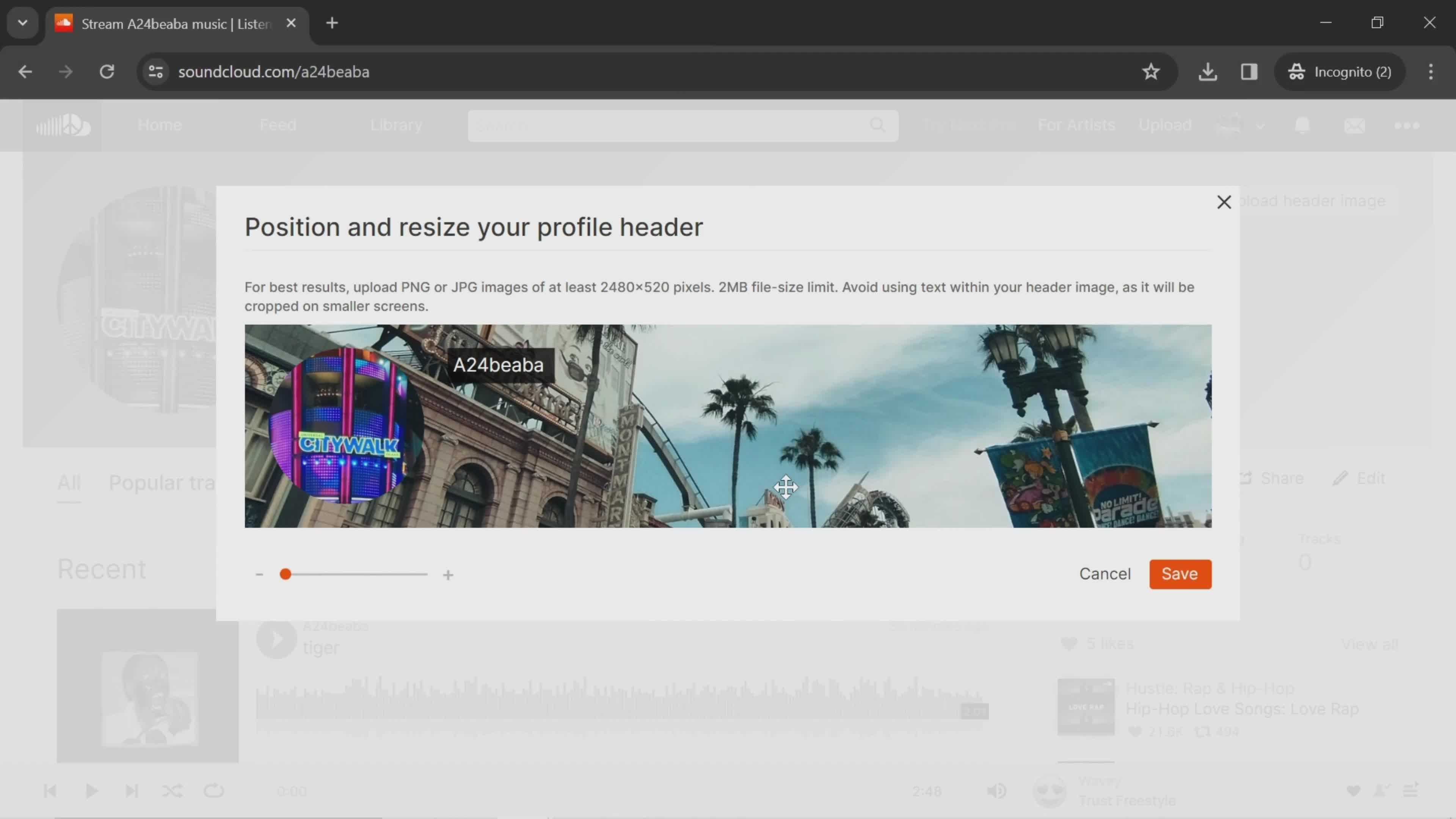 Updating your profile on SoundCloud video thumbnail