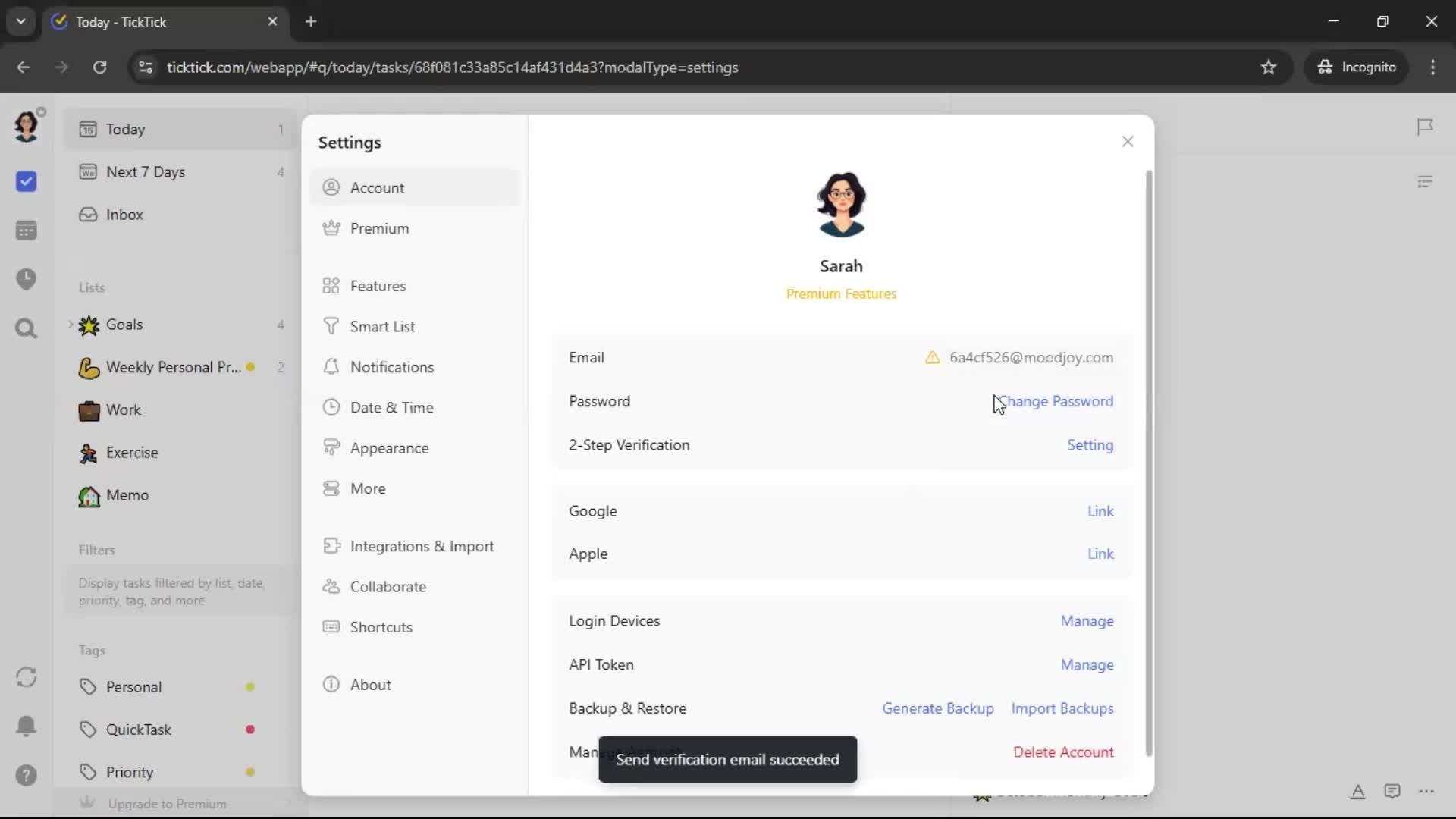 Updating your profile screenshot