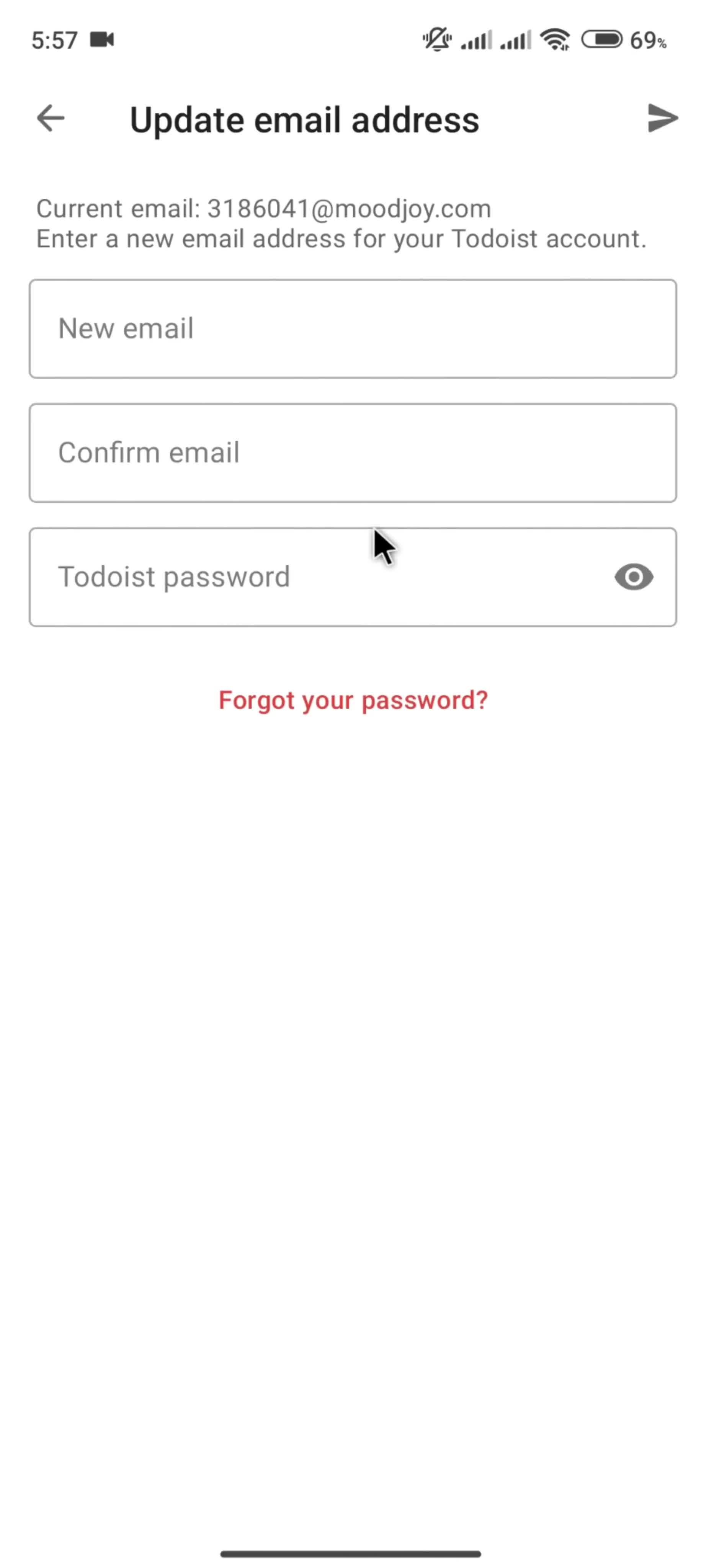 Updating your profile screenshot