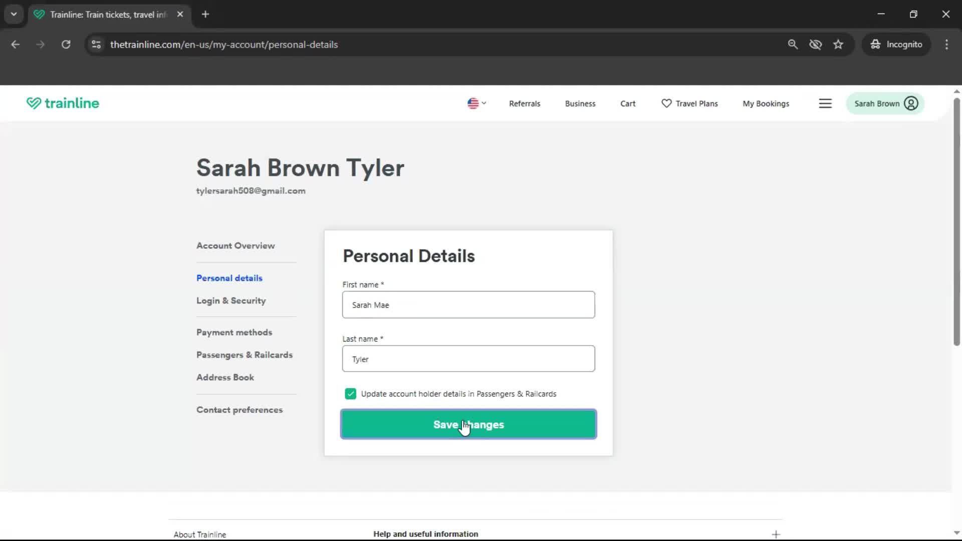 Updating your profile screenshot