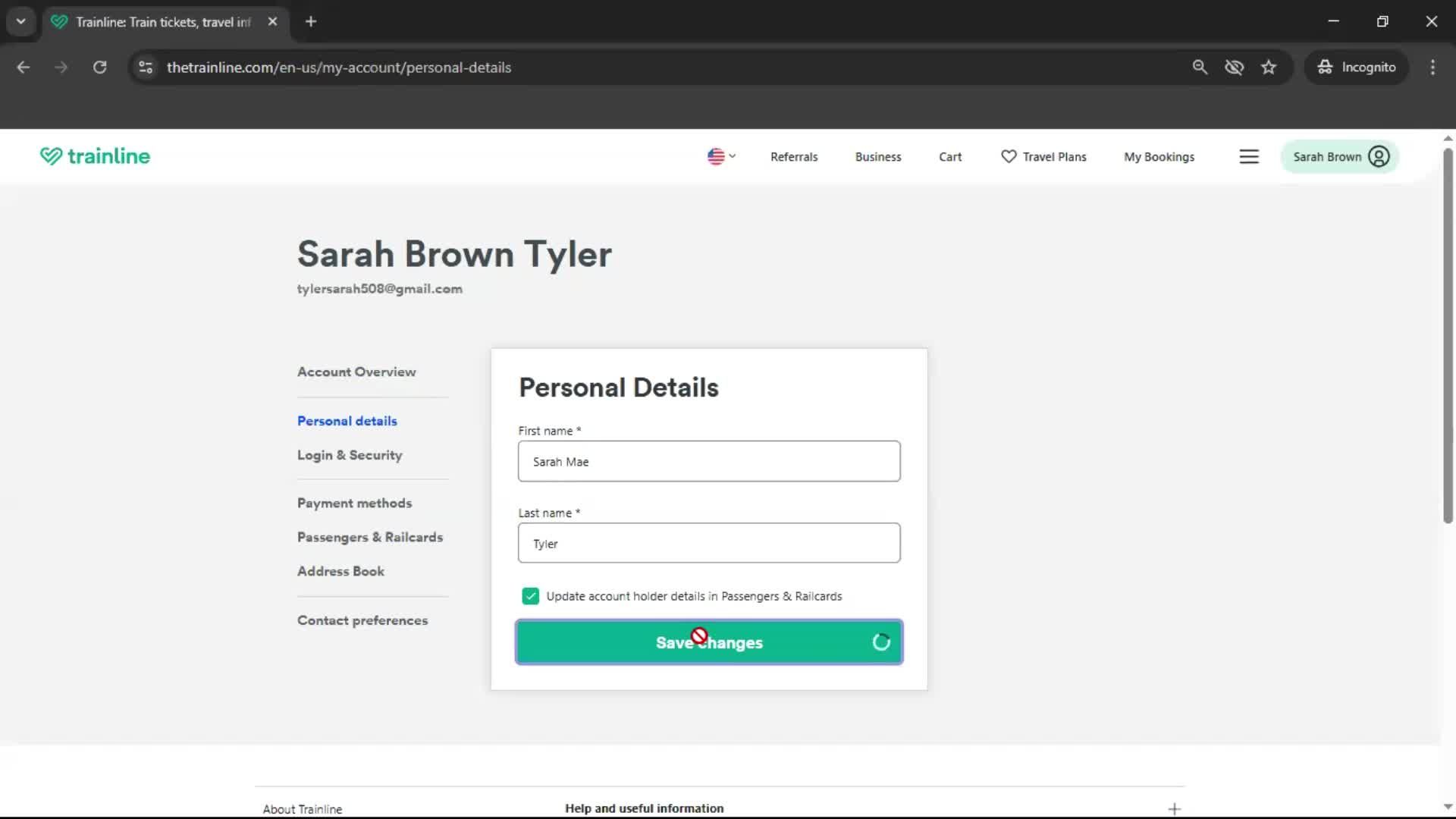 Updating your profile screenshot