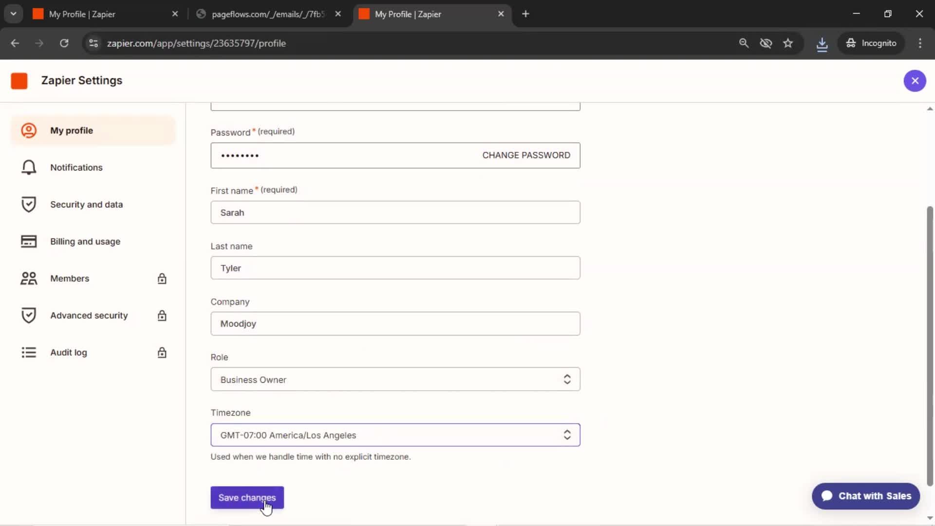 Updating your profile screenshot