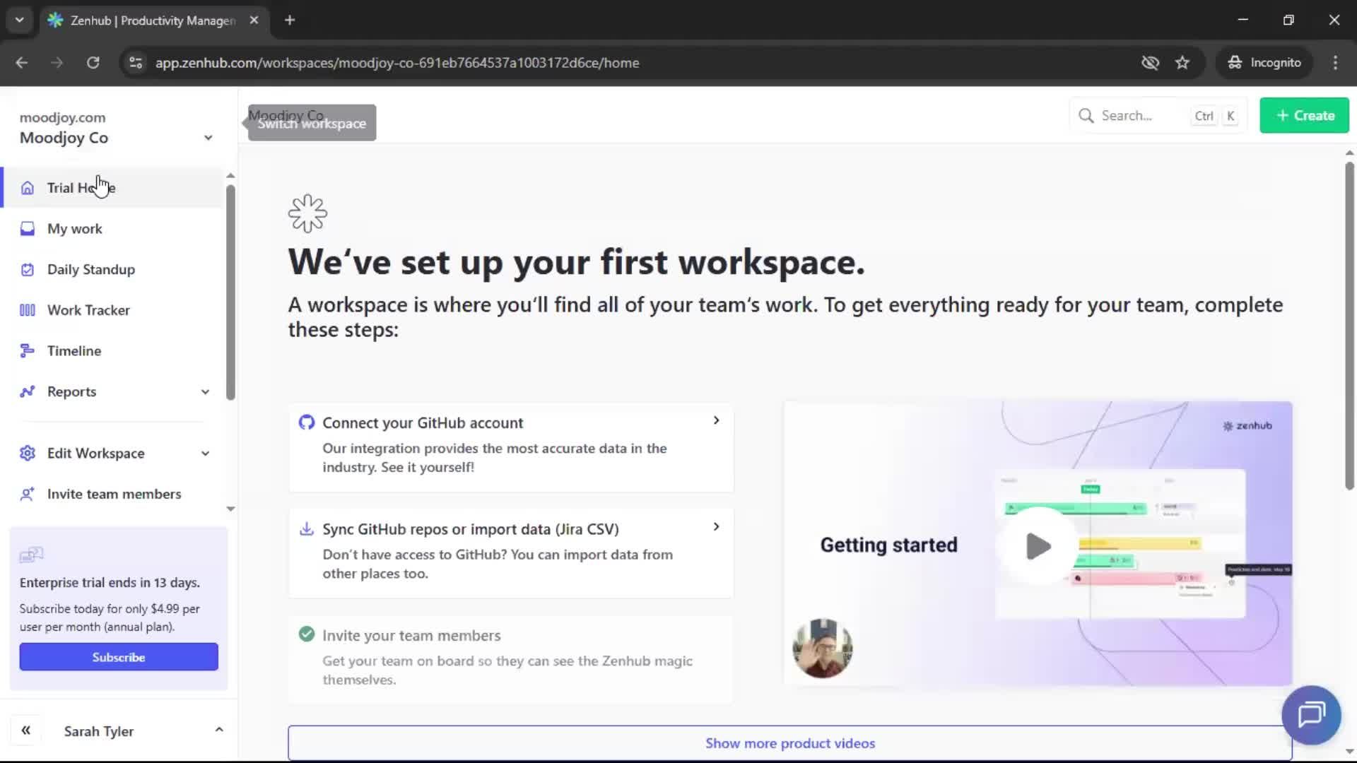 Updating your profile screenshot