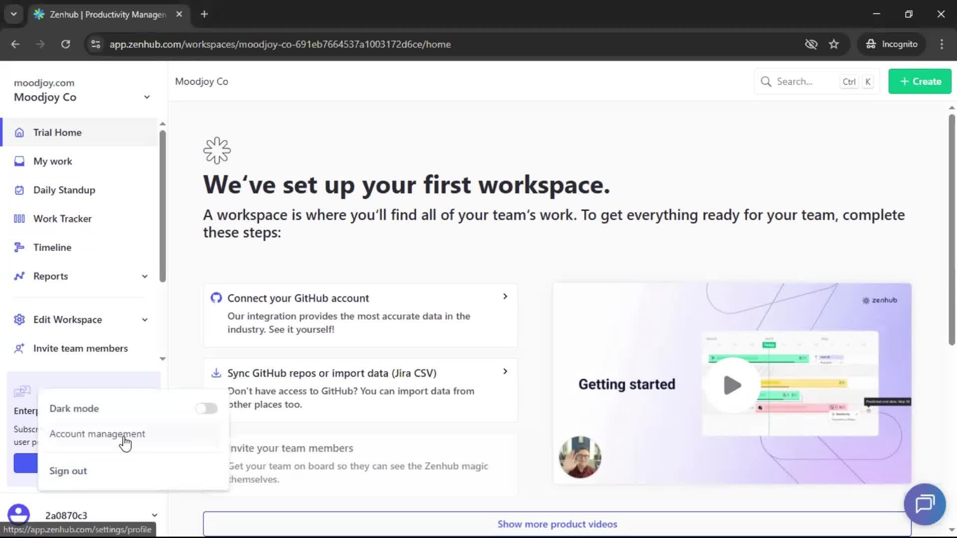Updating your profile screenshot