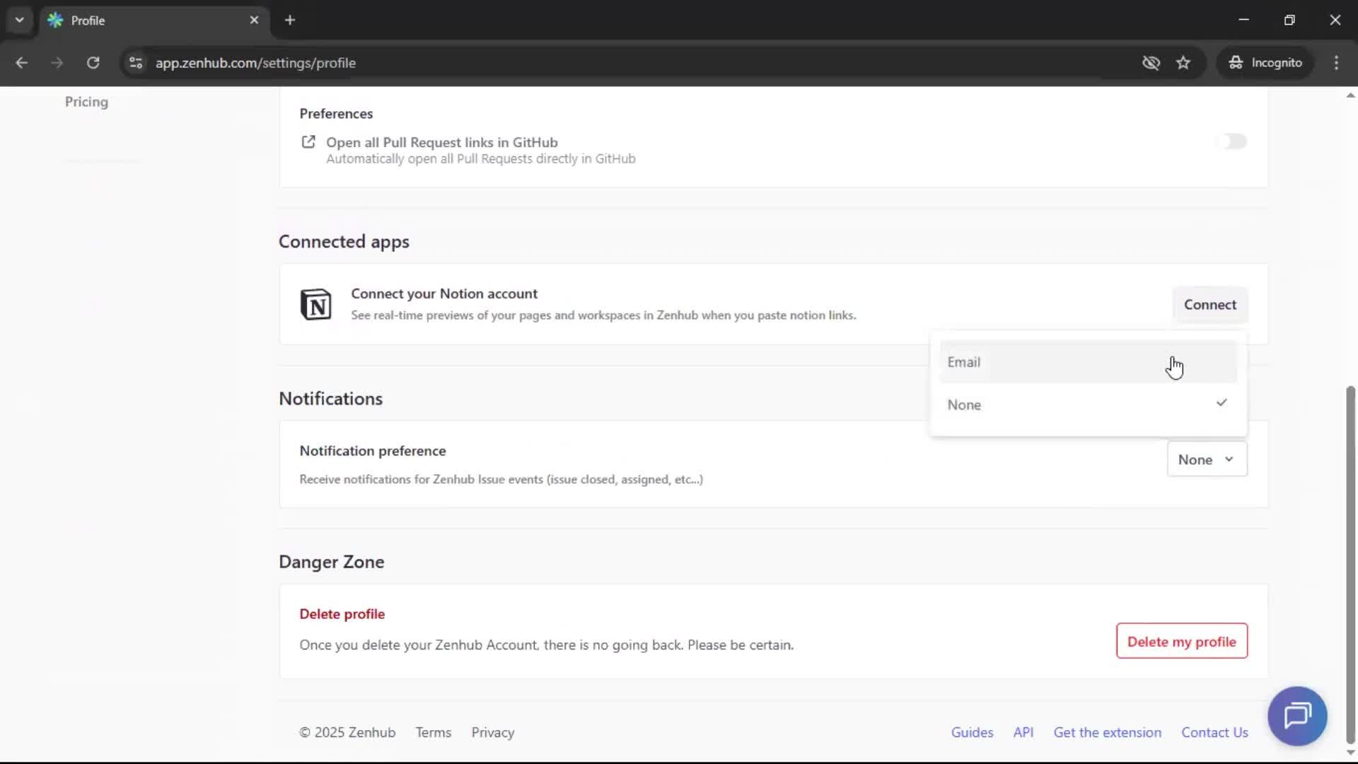 Updating your profile screenshot