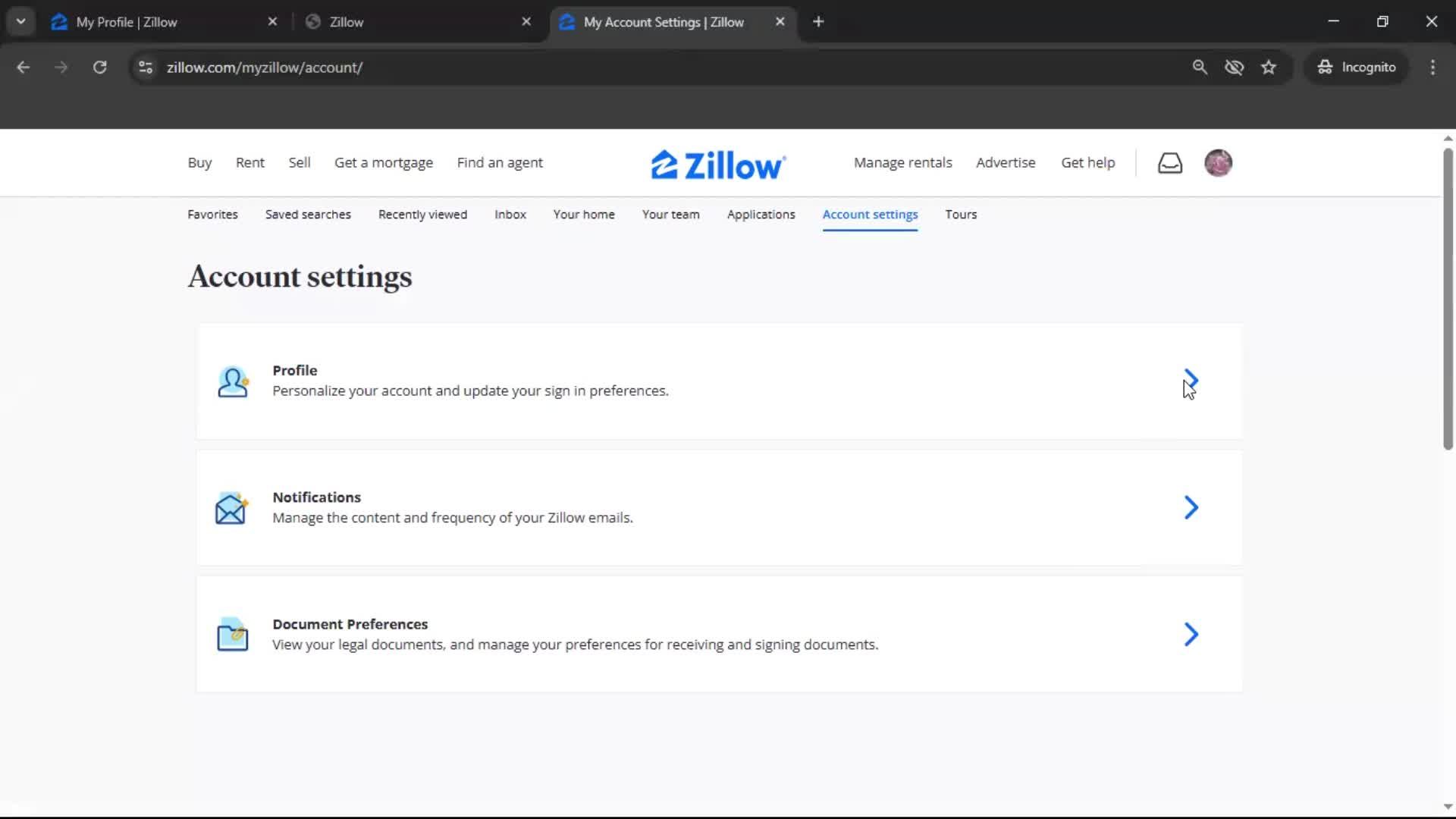 Updating your profile screenshot