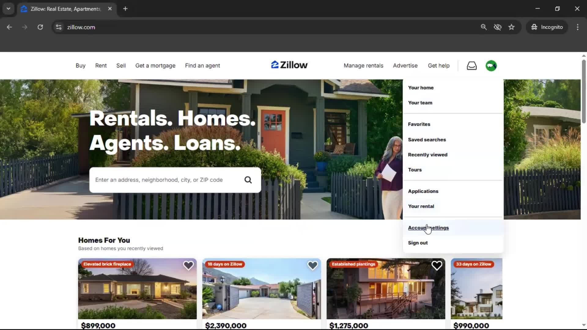 Updating your profile screenshot