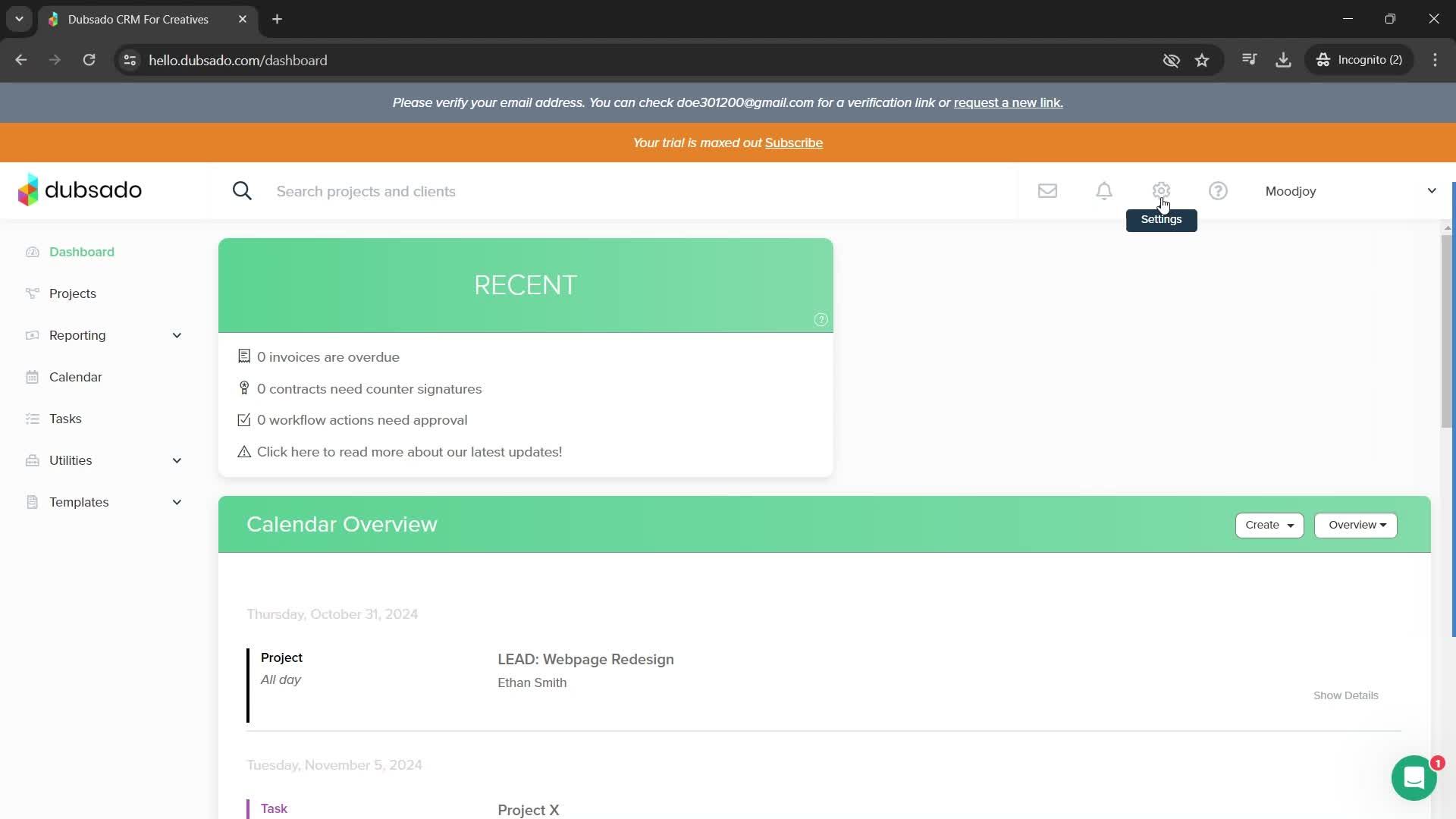 Upgrading your account screenshot