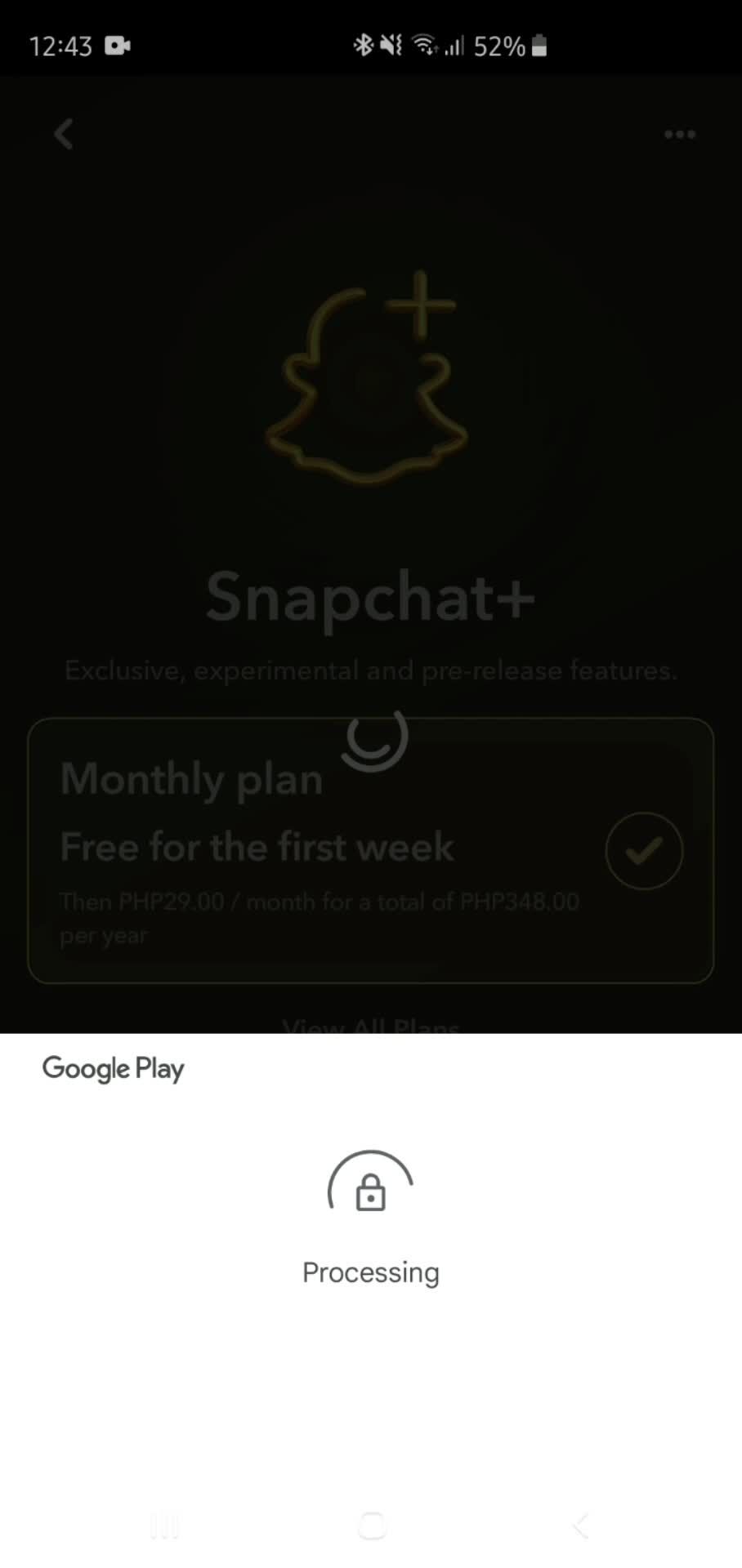 Upgrading your subscription on Snapchat video thumbnail