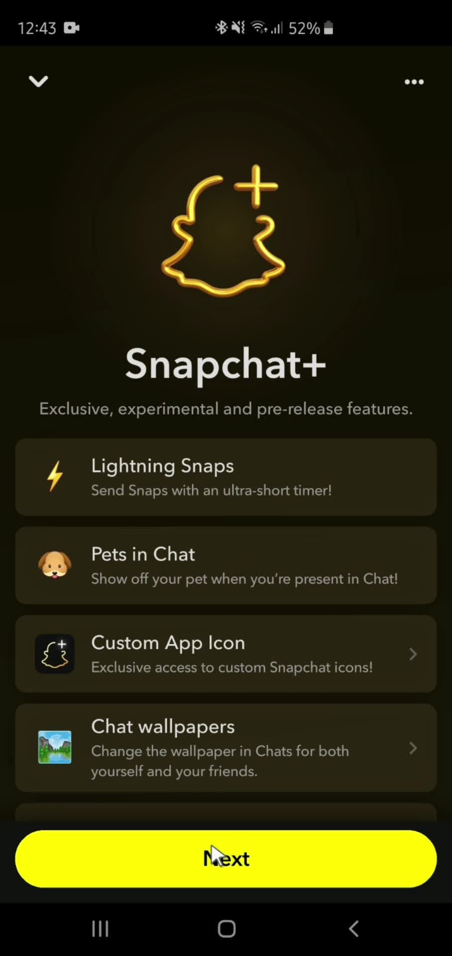 Upgrading your subscription on Snapchat video thumbnail