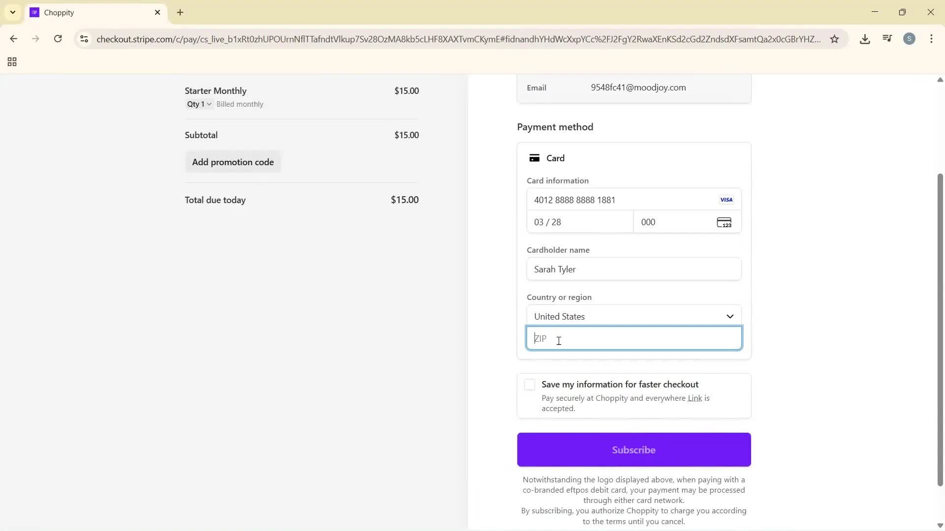 Upgrading your account screenshot