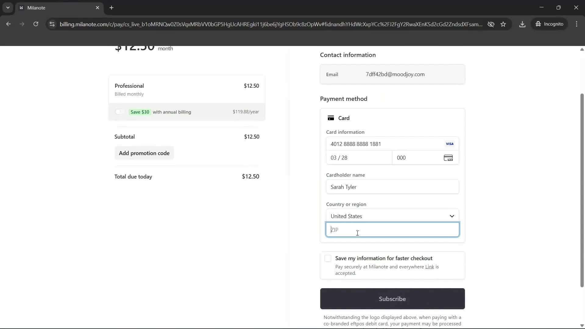 Upgrading your account screenshot
