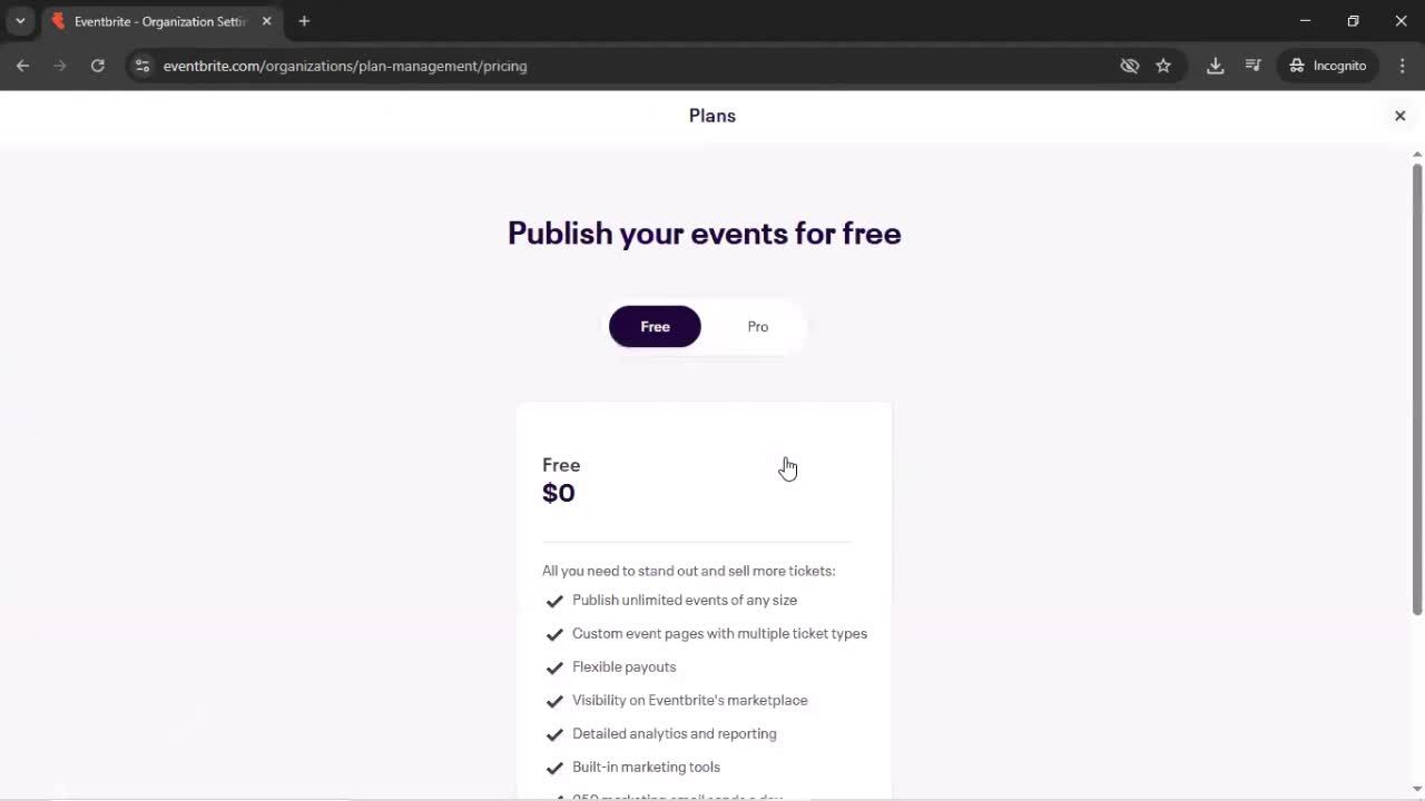 Upgrading your account screenshot