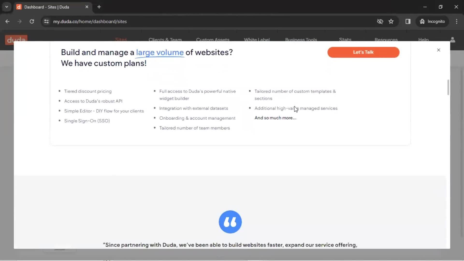 Upgrading your account screenshot