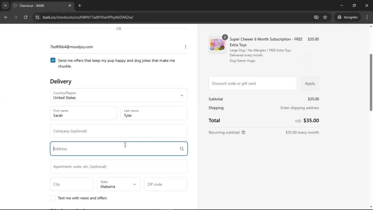 Upgrading your account screenshot