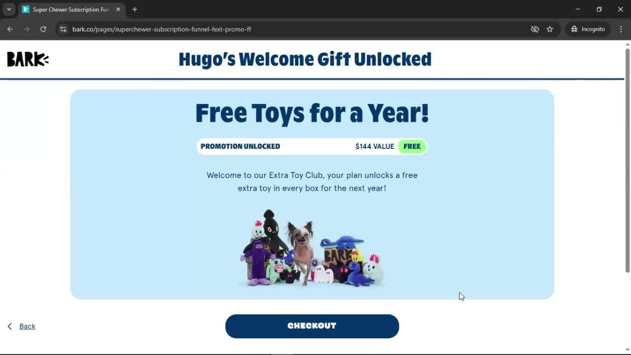 Upgrading your account screenshot