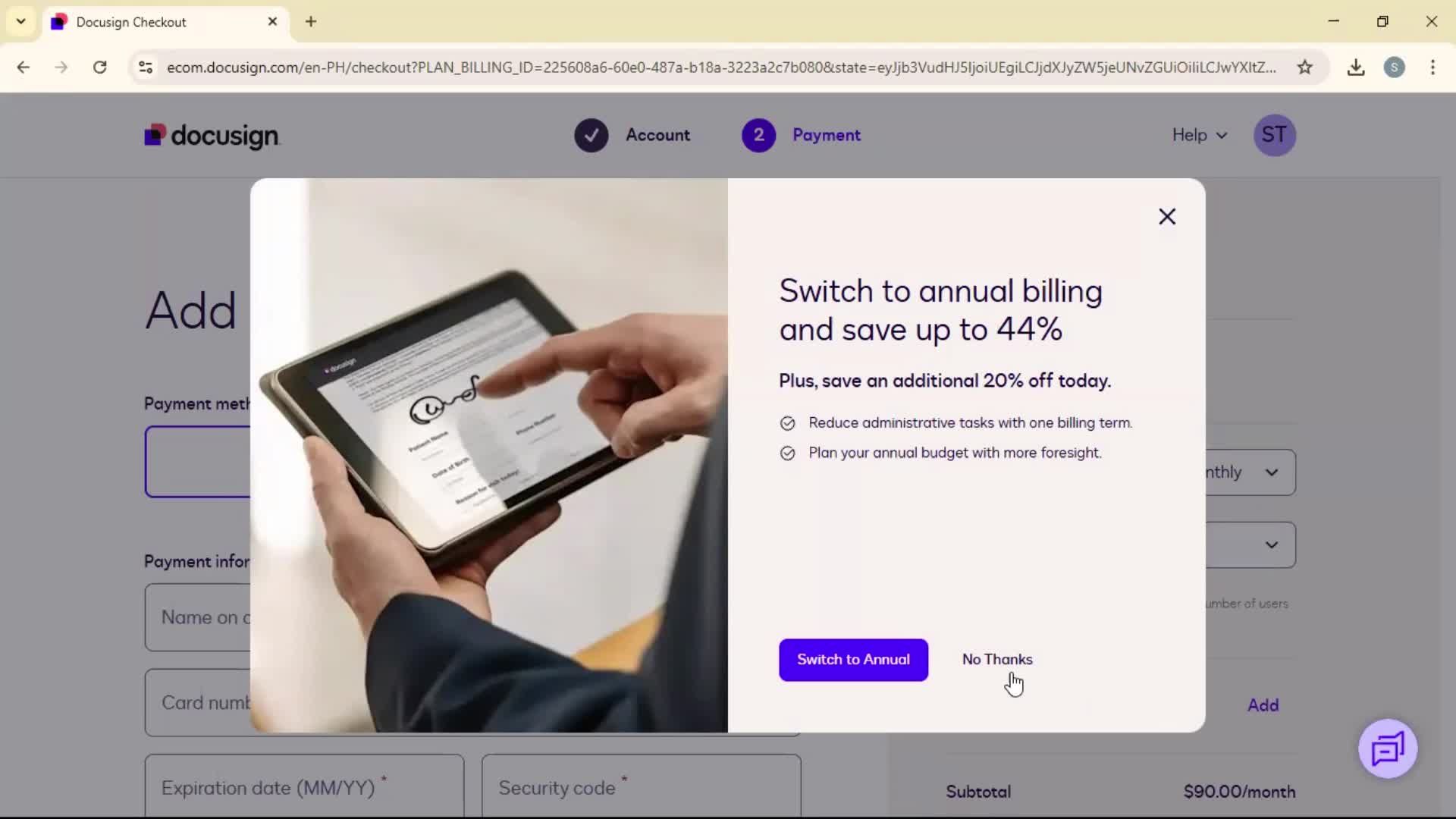 Upgrading your account on Docusign video thumbnail