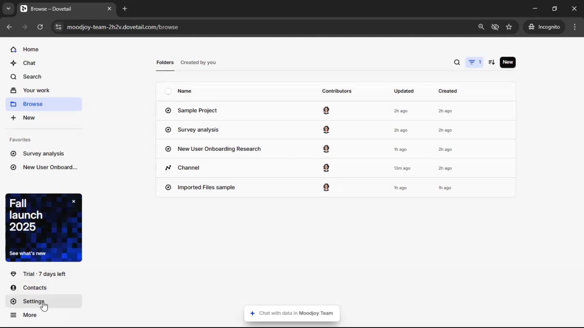 Upgrading your account on Dovetail video thumbnail