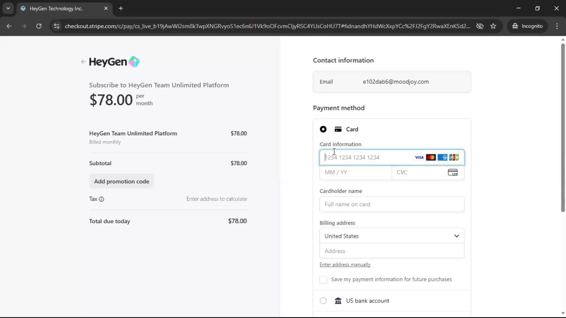 Upgrading your account screenshot